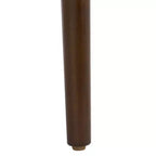 Sgabello rotondo Olive & Espresso, schienale basso senza braccioli con poggiapiedi, 1 posto