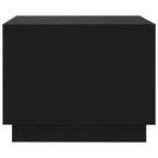 Tavolino da caffè LED quadrato bianco e nero, 1–2 persone (50 cm)