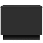 Tavolino da caffè LED quadrato bianco e nero, 1–2 persone (50 cm)