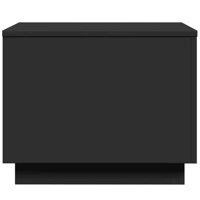 Tavolino da caffè LED quadrato bianco e nero, 1–2 persone (50 cm)