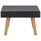 Tavolino da esterno rettangolare beige e nero, 1 pezzo