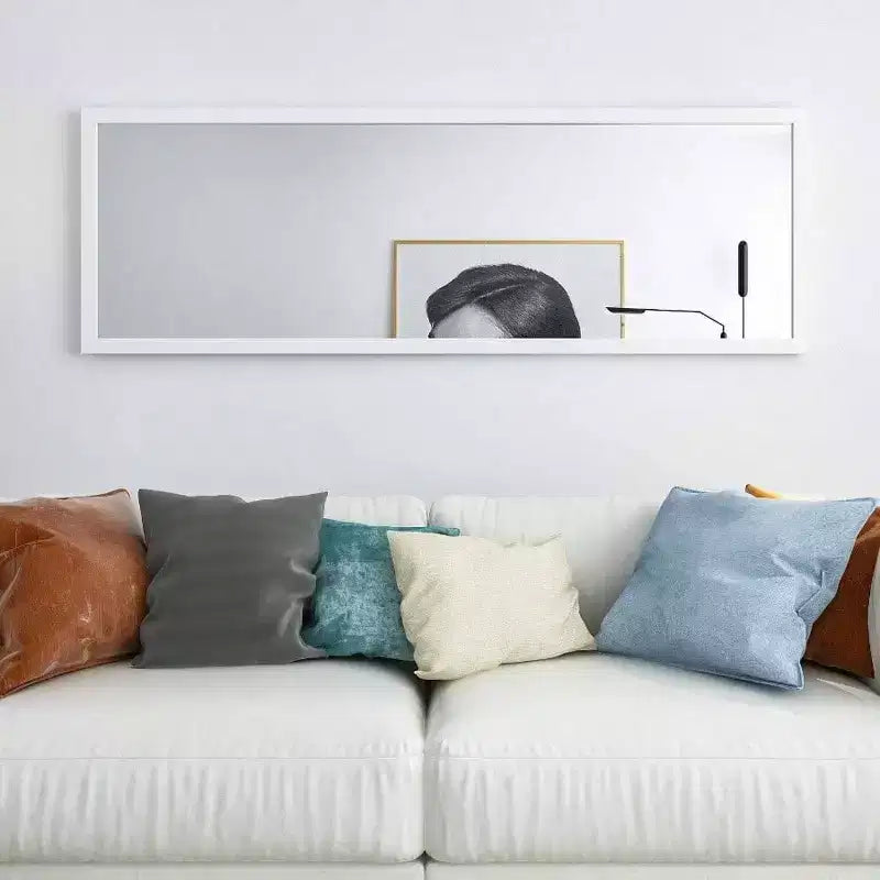 Specchio Bianco a Figura Intera da Appendere alla Porta o alla Parete, 122 x 41 cm, 1 Persona