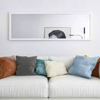 Specchio Bianco a Figura Intera da Appendere alla Porta o alla Parete, 122 x 41 cm, 1 Persona