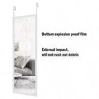 Specchio Bianco a Figura Intera da Appendere alla Porta o alla Parete, 122 x 41 cm, 1 Persona