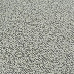 Sedia da pranzo in tessuto bouclé beige/grigio, schienale curvo, senza braccioli, set da 6