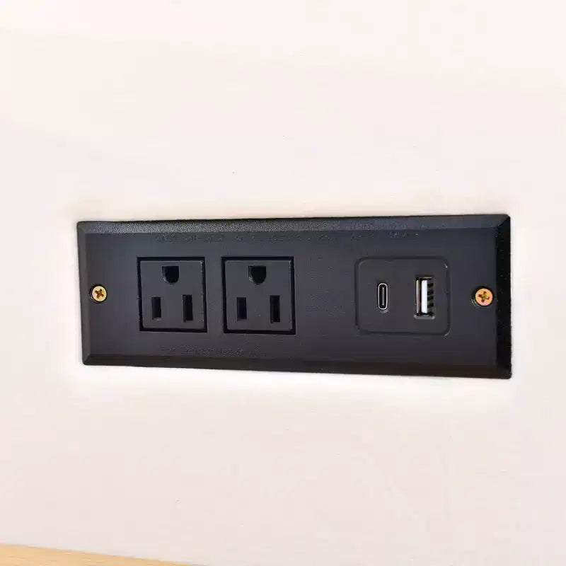 Letto Matrimoniale a Piattaforma Queen in Velluto Beige per 2 – Porte USB, Prese e Contenitore