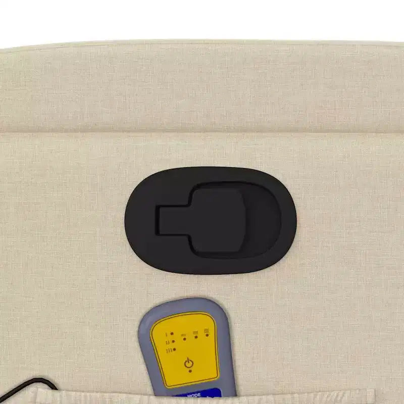 Poltrona reclinabile singola panna/grigio scuro con braccioli – 1 posto