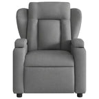 Poltrona reclinabile singola panna/grigio scuro con braccioli – 1 posto
