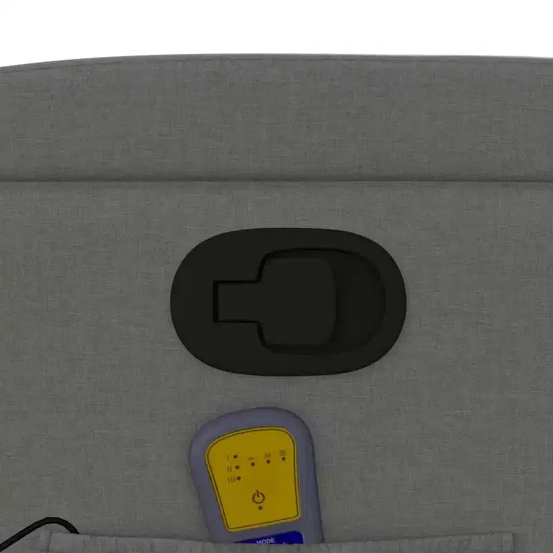 Poltrona reclinabile singola panna/grigio scuro con braccioli – 1 posto