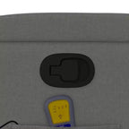 Poltrona reclinabile singola panna/grigio scuro con braccioli – 1 posto