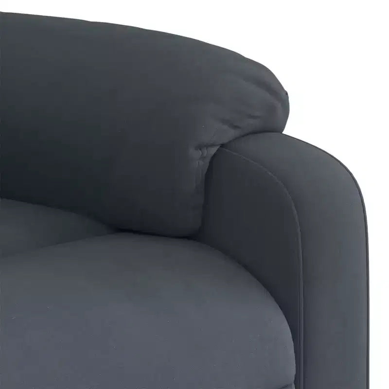 Poltrona reclinabile massaggiante in velluto – Nera / Grigio scuro / Verde scuro / Grigio chiaro, Posto singolo