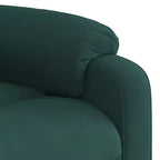 Poltrona reclinabile massaggiante in velluto – Nera / Grigio scuro / Verde scuro / Grigio chiaro, Posto singolo