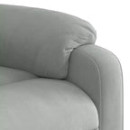 Poltrona reclinabile massaggiante in velluto – Nera / Grigio scuro / Verde scuro / Grigio chiaro, Posto singolo