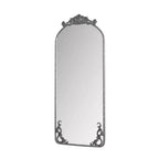 Specchio a parete a figura intera ad arco Argento / Argento anticato, 1 persona, 58" x 24"
