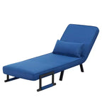 Divano Letto Convertibile Grigio 4 in 1, 2 Posti