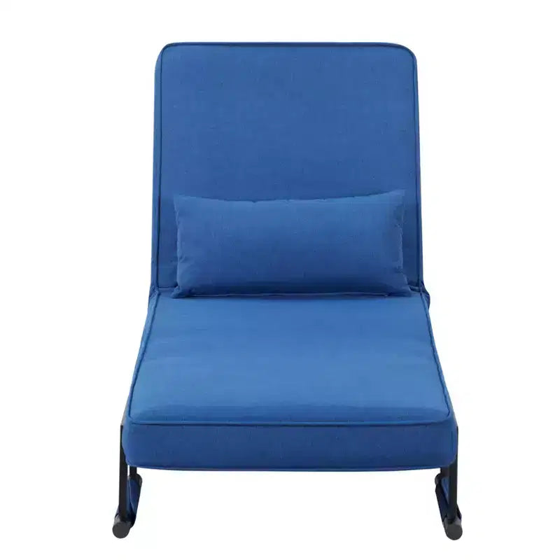 Divano Letto Convertibile Grigio 4 in 1, 2 Posti