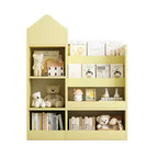 Libreria Bianca a Scomparti Frontali per Bambini con Contenitore – 6 Scomparti, 2 Cesti, per 1 Bambino di età 3+