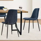 Set da pranzo rettangolare 5 pezzi – 4 posti, sedie imbottite