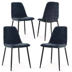 Set da pranzo rettangolare 5 pezzi – 4 posti, sedie imbottite