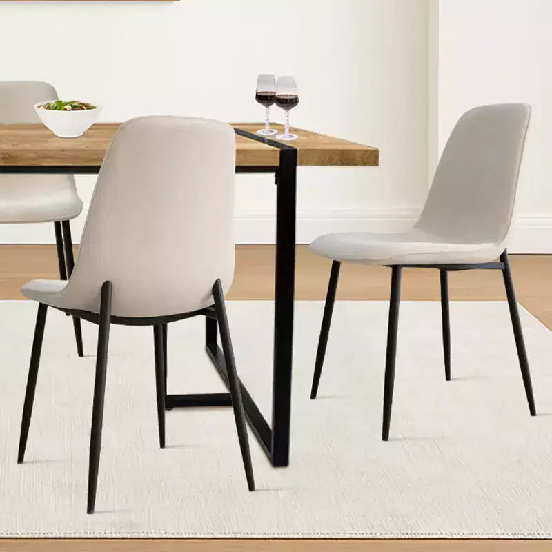Set da pranzo rettangolare 5 pezzi – 4 posti, sedie imbottite