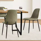 Set da pranzo rettangolare 5 pezzi – 4 posti, sedie imbottite
