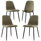 Set da pranzo rettangolare 5 pezzi – 4 posti, sedie imbottite