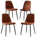 Set da pranzo rettangolare 5 pezzi – 4 posti, sedie imbottite