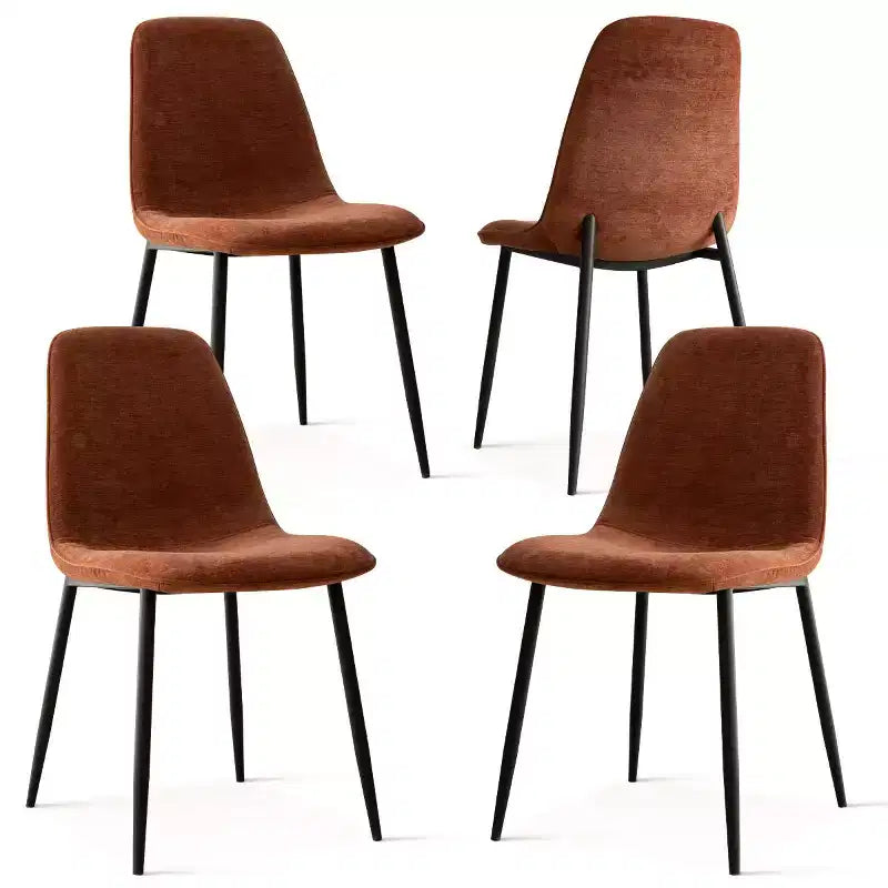Set da pranzo rettangolare 5 pezzi – 4 posti, sedie imbottite