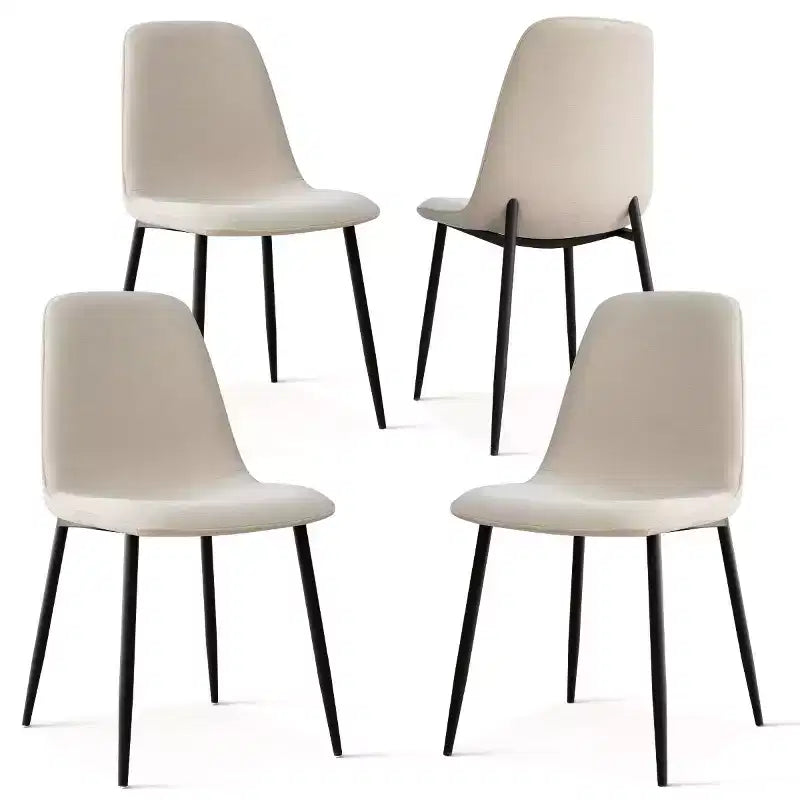 Set da pranzo rettangolare 5 pezzi – 4 posti, sedie imbottite