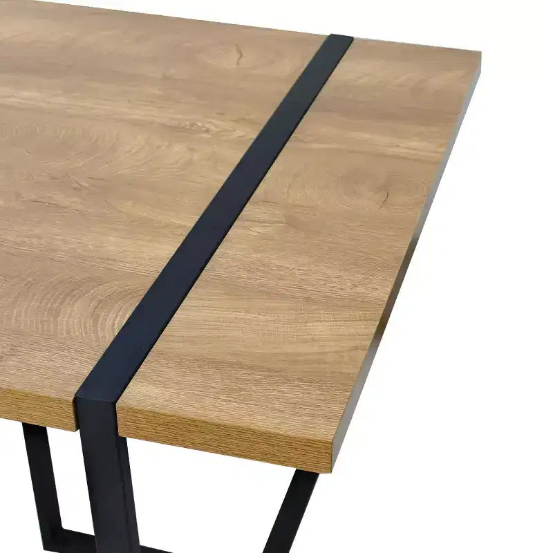 Set da pranzo rettangolare 5 pezzi – 4 posti, sedie imbottite