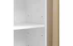 Libreria stretta a 8 ripiani, armadio portaoggetti verticale con ripiani regolabili (Nero/Grigio/Bianco)