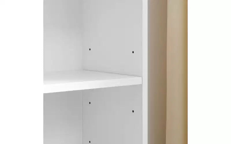Libreria stretta a 8 ripiani, armadio portaoggetti verticale con ripiani regolabili (Nero/Grigio/Bianco)
