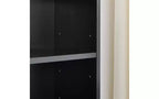 Libreria stretta a 8 ripiani, armadio portaoggetti verticale con ripiani regolabili (Nero/Grigio/Bianco)