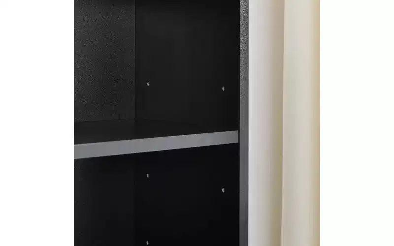 Libreria stretta a 8 ripiani, armadio portaoggetti verticale con ripiani regolabili (Nero/Grigio/Bianco)