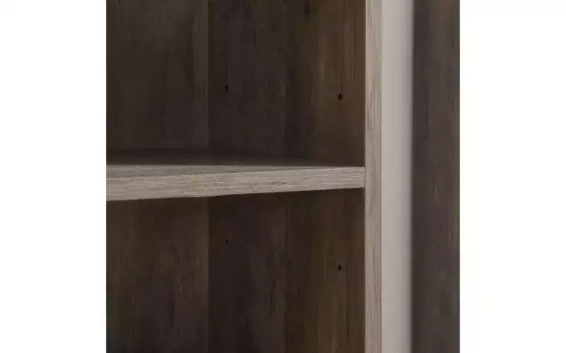 Libreria stretta a 8 ripiani, armadio portaoggetti verticale con ripiani regolabili (Nero/Grigio/Bianco)