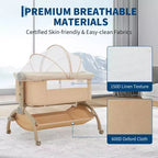 Grigio Scuro / Cachi Culla/Co-sleeper 3-in-1 – Per 1 Neonato