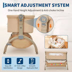 Grigio Scuro / Cachi Culla/Co-sleeper 3-in-1 – Per 1 Neonato