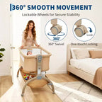 Grigio Scuro / Cachi Culla/Co-sleeper 3-in-1 – Per 1 Neonato