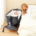 Grigio Scuro / Cachi Culla/Co-sleeper 3-in-1 – Per 1 Neonato