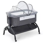 Grigio Scuro / Cachi Culla/Co-sleeper 3-in-1 – Per 1 Neonato