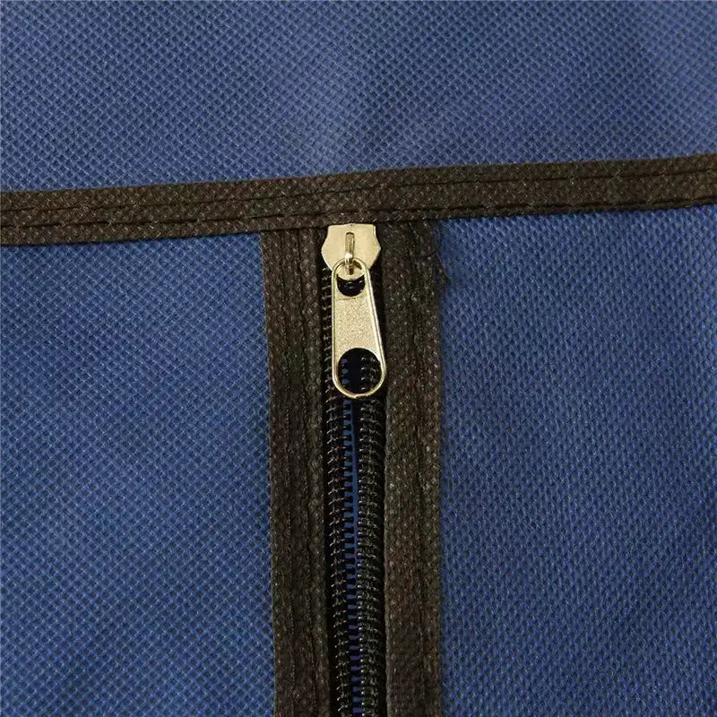 Guardaroba blu scuro a 5 ripiani e 12 scomparti con ante – 1 Persona