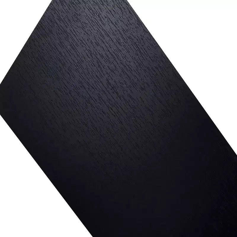 Mensola galleggiante nera, staffa a C, legno, singola, 46 cm