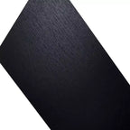 Mensola galleggiante nera, staffa a C, legno, singola, 46 cm