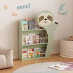 Libreria a 3 ripiani per bambini White Sloth – Per 1 bambino