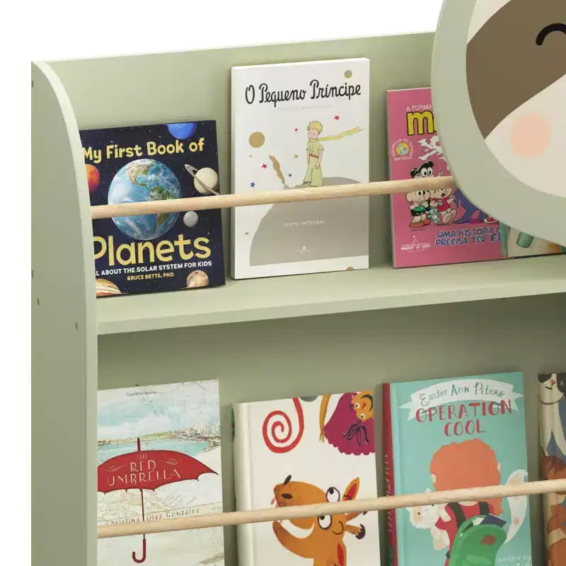 Libreria a 3 ripiani per bambini White Sloth – Per 1 bambino