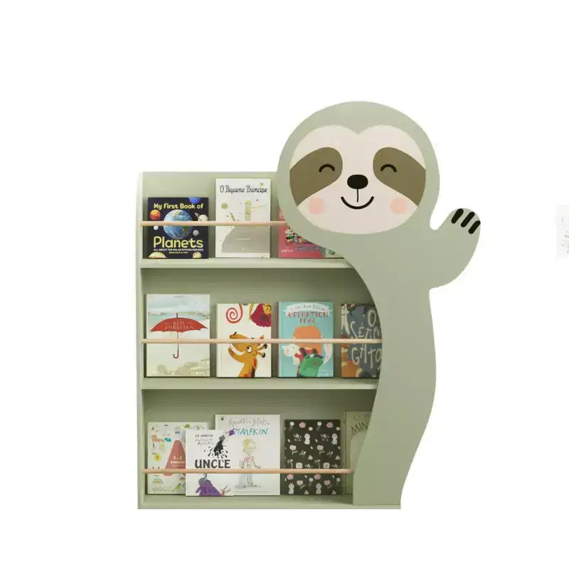 Libreria a 3 ripiani per bambini White Sloth – Per 1 bambino