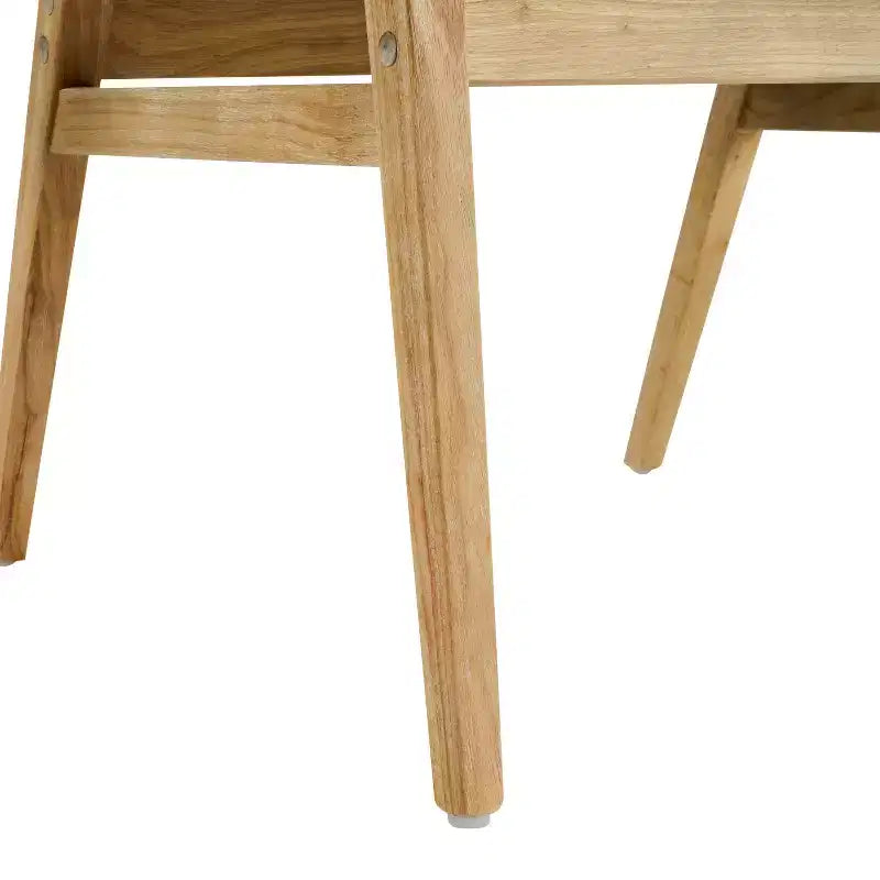 Sedie da pranzo imbottite Mid-Century, con braccioli, in noce naturale, set di 4