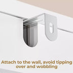 Mobiletto da bagno salvaspazio da mettere sopra il WC con anta e ripiano aperto | Espresso / Grigio / Blu Marino / Bianco | Montaggio da 1 persona