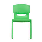 Sedia impilabile in plastica per bambini, blu/verde/rossa, set da 6 (fino a 6 posti a sedere)