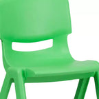 Sedia impilabile in plastica per bambini, blu/verde/rossa, set da 6 (fino a 6 posti a sedere)